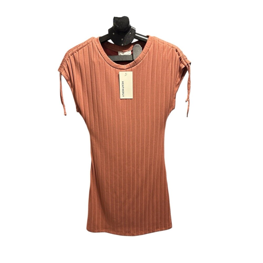 NWT Heatherly Ribbed Dress‎ Touched @ Shoulders LINED XS